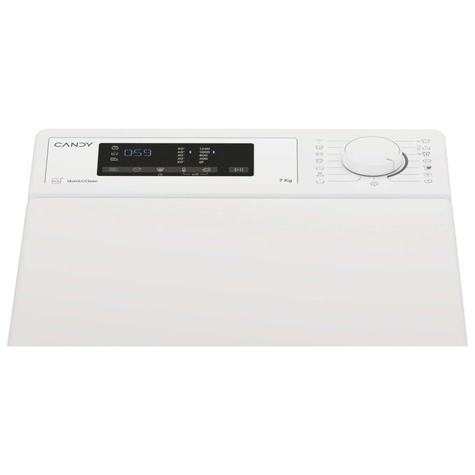 Candy TCA273D3-S ProWash 300 Lavatrice Carica dall'alto 7 Kg 1200 rpm Classe C Bianco