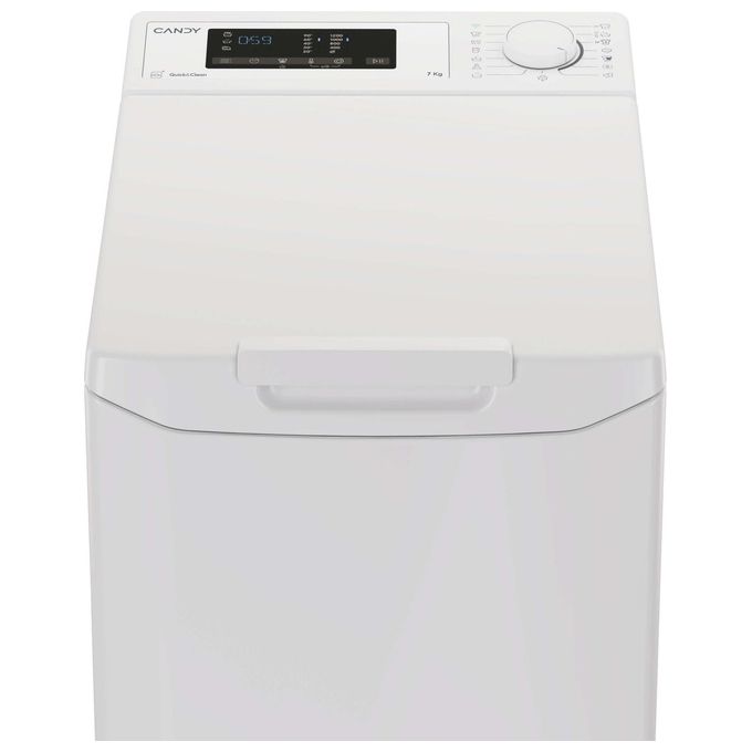 Candy TCA273D3-S ProWash 300 Lavatrice Carica dall'alto 7 Kg 1200 rpm Classe C Bianco