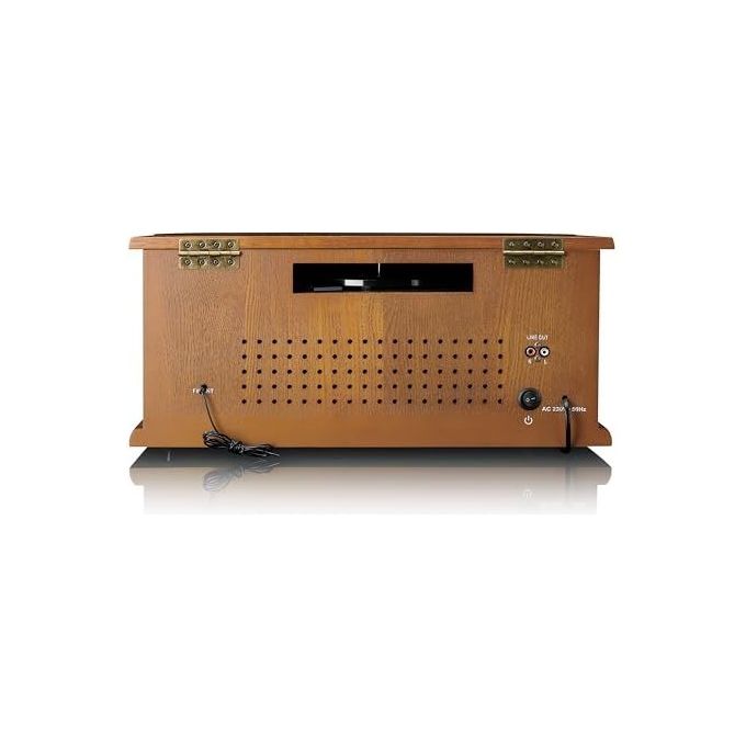 Lenco TCD-2571WD Giradischi con Radio DAB+ Lettore CD Bluetooth 5.0 Trazione a Cinghia 3 Velocita' 10 W colore Legno