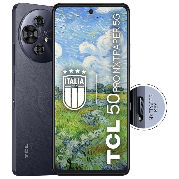 TCL TCL50NXTPROGRY 50 Pro NXTPAPER 5G Smartphone 6.8'' 120Hz 8 GB 512 GB Tripla Camera 108 MP 5010 mAh colore Grigio