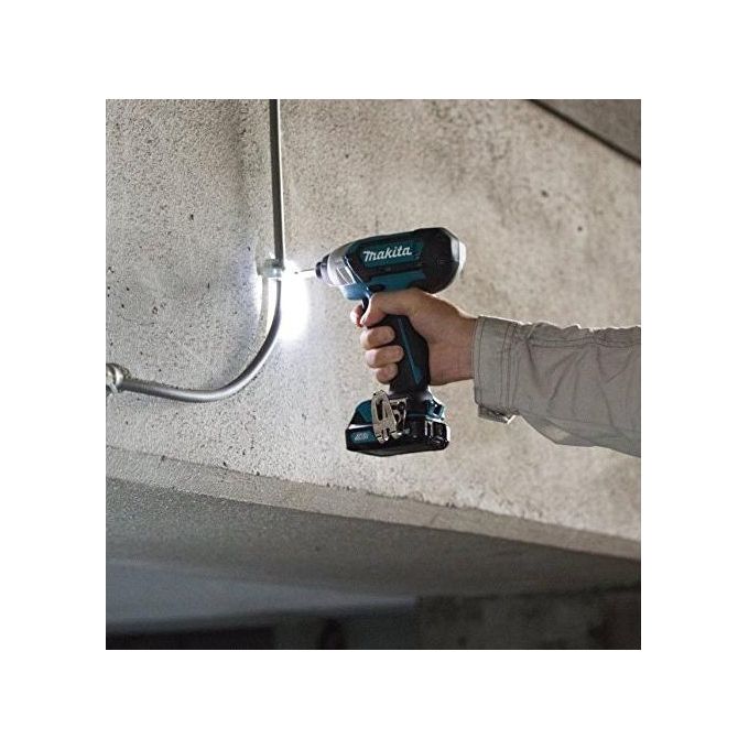 Makita TD110DSMJ Trapano Avvitatore Battente a Batteria Nero-Turchese