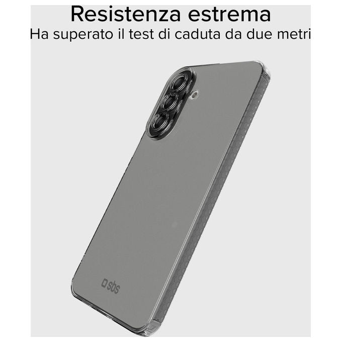 Sbs custodia cover extreme x2 per Samsung Galaxy A37, anti shock, trasparente, bordi rinforzati, TPU