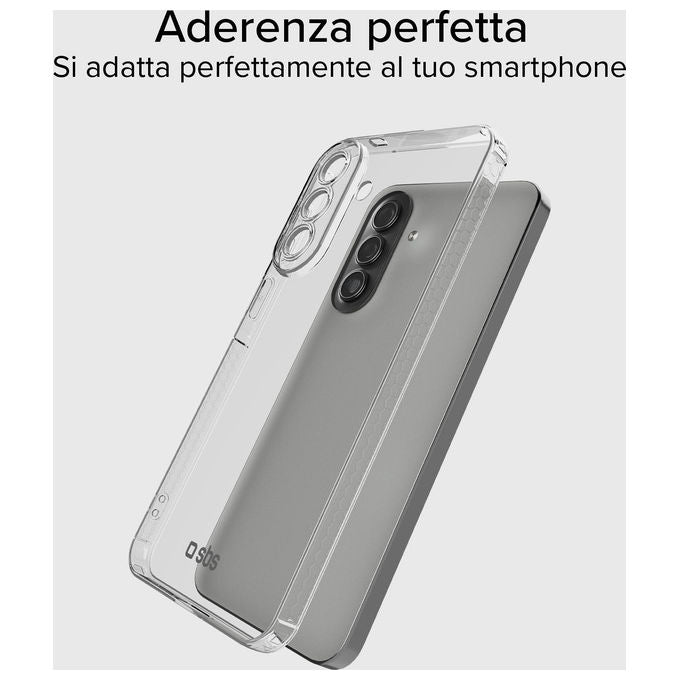 Sbs custodia cover extreme x2 per Samsung Galaxy A37, anti shock, trasparente, bordi rinforzati, TPU