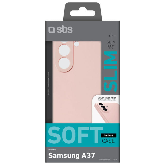SBS TEINSTSAA37P Instinct Cover Samsung Galaxy A37 TPU Microfibra Resistente Urti e Graffi colore Rosa