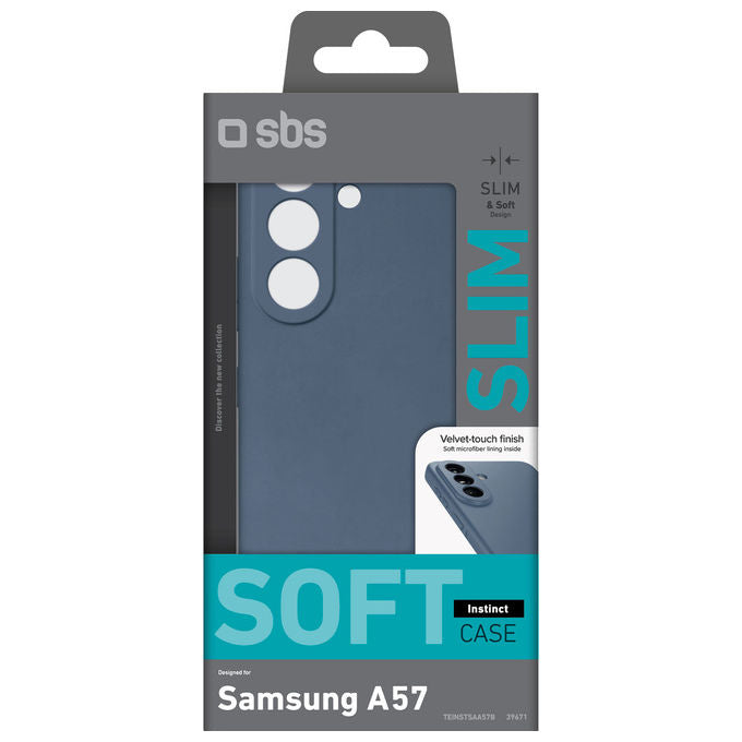 SBS custodia per Samsung Galaxy A57, Instinct cover, backcover, materiale TPU, protezione graffi e urti, blu