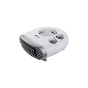 Termozeta TZR12 Termoventilatore Orizzontale 2000W 2 Livelli di Potenza Termostato Regolabile colore Bianco