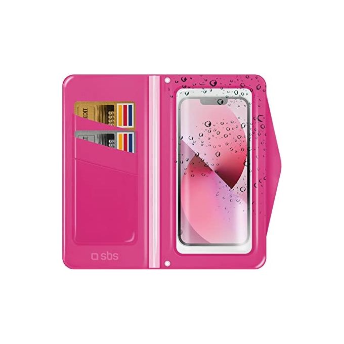 Sbs Pink Splash Wallet per Smartphone fino a 6.8'' Splash Resistant