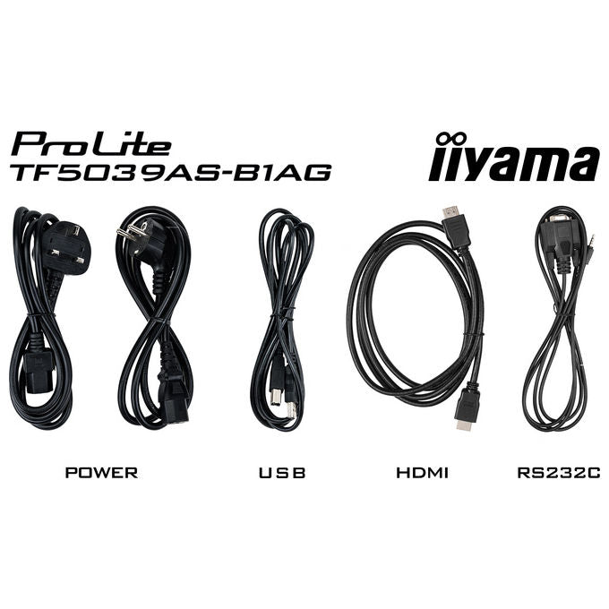 Iiyama ProLite TF5039AS-B1AG, monitor touch 50 pollici, PCAP 40 punti, 4K UHD, Android 11, All-in-One, iiSignage²