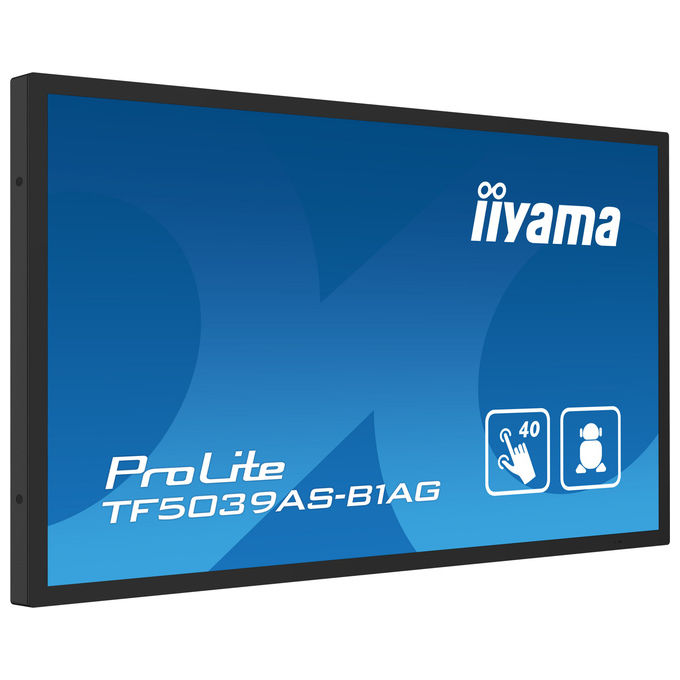 Iiyama ProLite TF5039AS-B1AG, monitor touch 50 pollici, PCAP 40 punti, 4K UHD, Android 11, All-in-One, iiSignage²