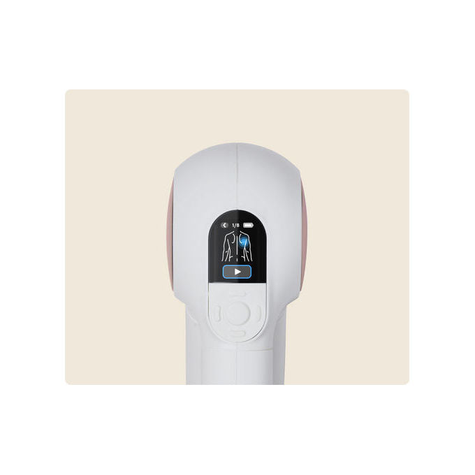 Therabody TG0003972-3A20 Theragun Sense Massaggiatore a Percussione con Display LCD Bluetooth e Impugnatura Ergonomica Autonomia 120 min Batteria agli Ioni di Litio colore Nero Bianco