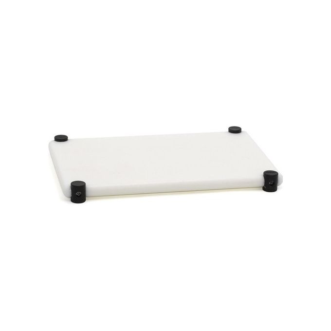 Bisetti TGP4030N Tagliere professionale con piedini antiscivolo 40x30 cm uso bilaterale lavabile in lavastoviglie materiale certificato per alimenti colore Bianco