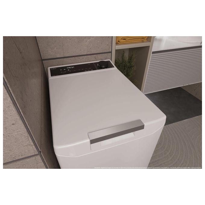 Haier THASN276TM7-S T Series 7 Lavatrice Carica dall'Alto 7 Kg 1200 rpm Classe A Inverter Vapore Wi-Fi (86x40,5x60 cm) colore Bianco