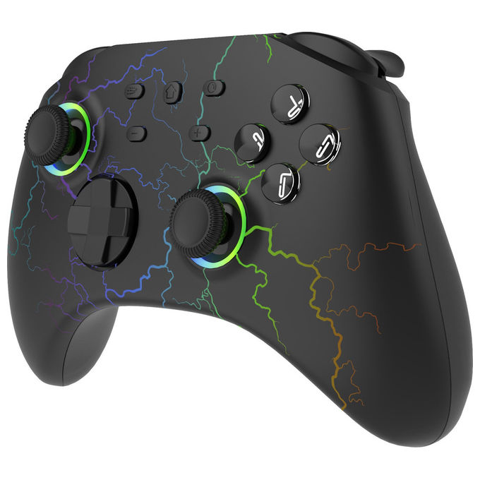 Qubick, Controller Wireless Thunder, Effetti RGB, Hall Magnetic, Nintendo Switch