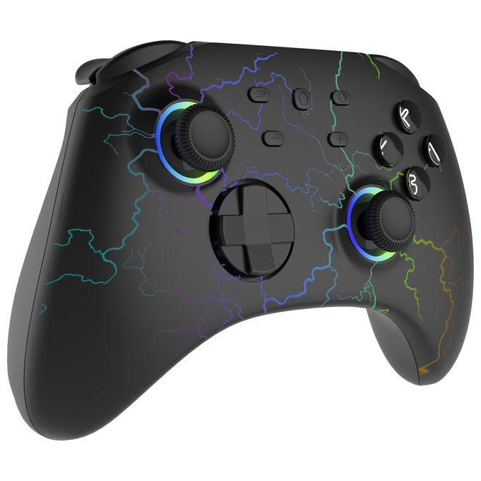 Qubick, Controller Wireless Thunder, Effetti RGB, Hall Magnetic, Nintendo Switch