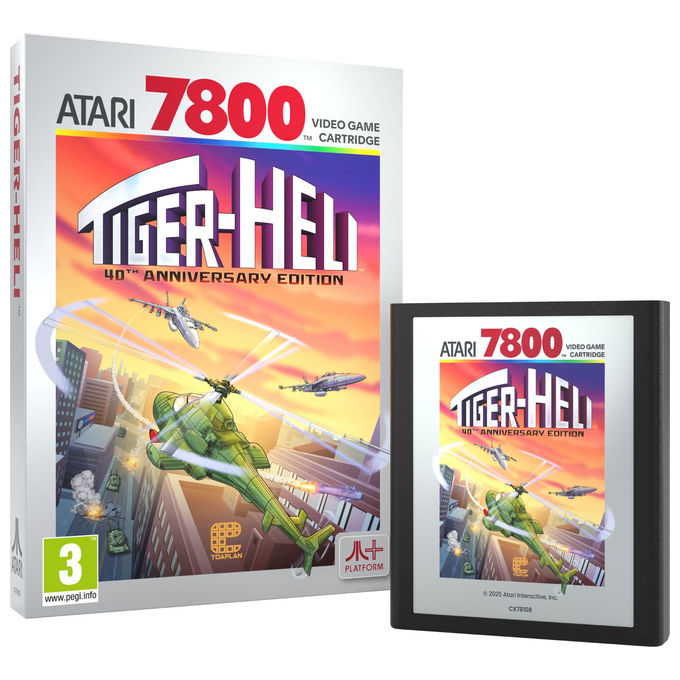Retro Games Ltd, Videogioco Arcade Tiger Heli, Atari 2600+, Atari 7800+