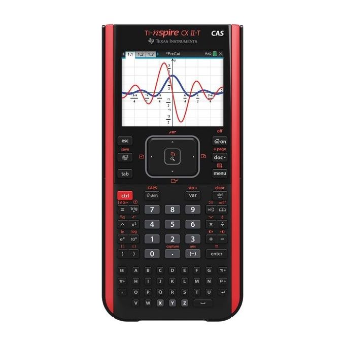 Texas Instruments NSCX2-TBL-3E15 TI-Nspire CX II Calcolatrice Grafica con CAS Lingua Italiana colore Nero