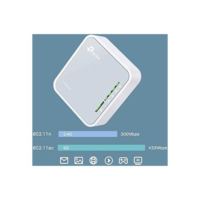 TP-LINK TL-WR902AC Router wireless 802.11a-b-g-n-ac Dual Band
