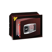 Technomax TM-4 Master Trony Cassaforte a muro con combinazione elettronica digitale spessore porta 10 mm 2 catenacci orizzontali 1+1 verticali in acciaio nichelato colore Bordeaux