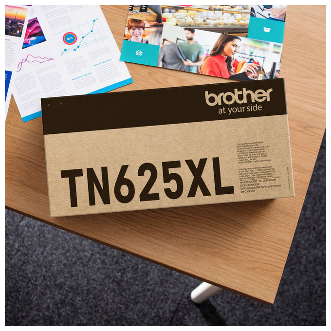 Brother TN625XLC Toner Originale Alta Capacita' XL 4500 pagine per HL-L8430CDW HL-L8570CDW DCP-L8630CDW MFC-L8730CDW MFC-L8970CDW colore Ciano