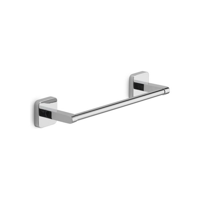 Gedy TO21 Tonga Porta Asciugamani da Parete 30 cm Acciaio Inox Fissaggio Viti o Biadesivo colore Cromo Lucido