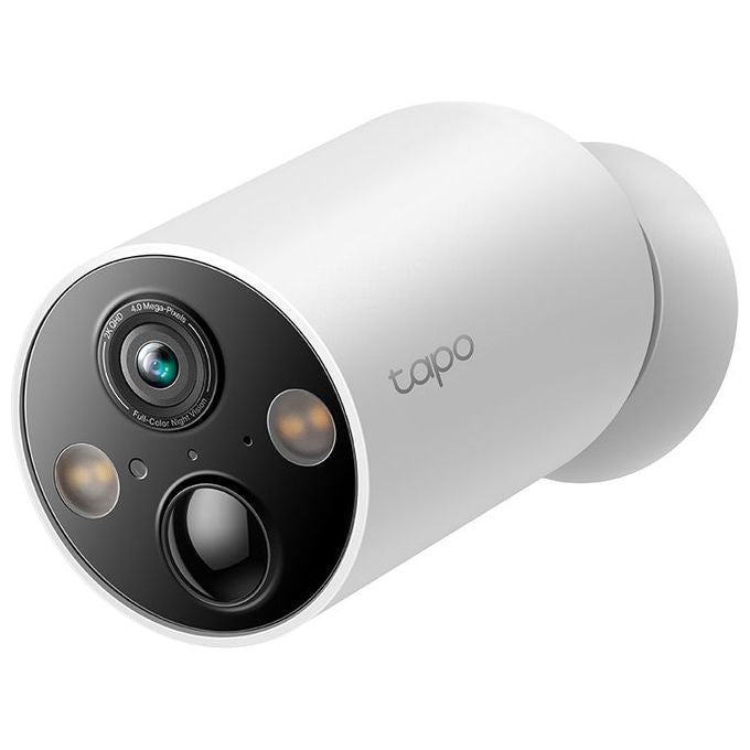 TP-Link TC85 Tapo Telecamera IP WiFi Batteria 10000 mAh 2K QHD 4 MP IP66 Visione Notturna Colori AI FOV 150° colore Bianco