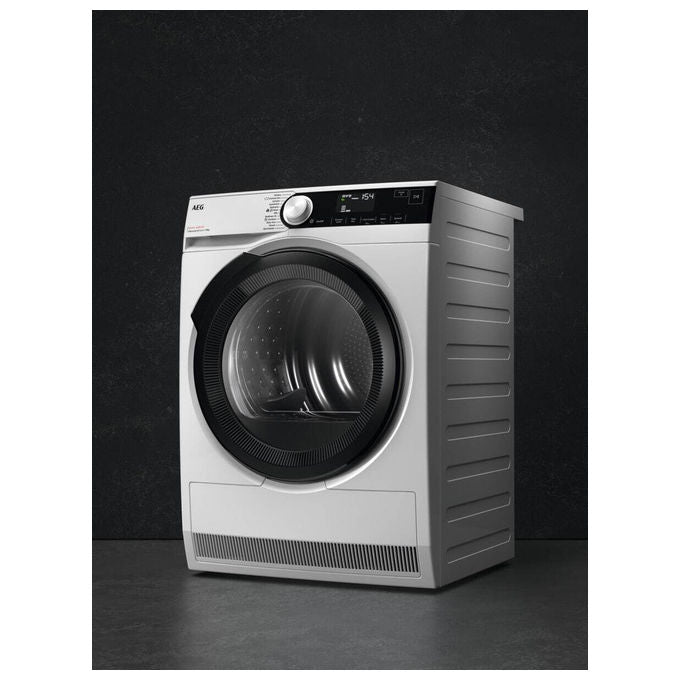 AEG TR8HD9A Serie 8000 Asciugatrice Pompa di Calore 9 Kg Classe A AbsoluteCare Inverter 60 dB (85x59.6x63.6 cm) colore Bianco