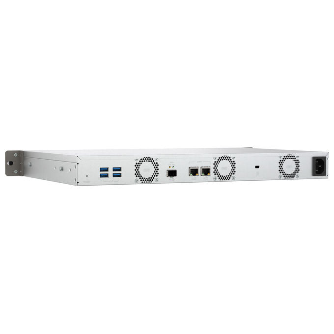 Qnap TS-432XEU-4G TS-432XeU NAS Rack 1U 4 GB DDR4 0 TB QNAP QTS colore Nero Grigio