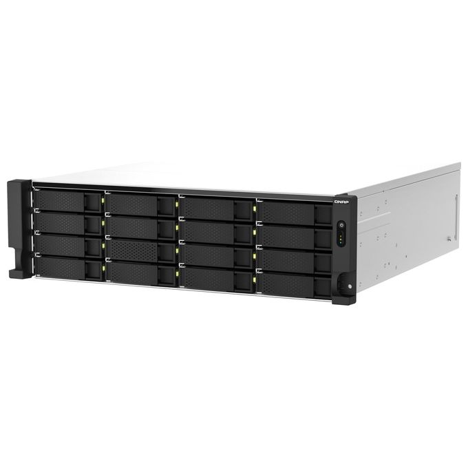 QNAP TS-H2287XU-RP-E2378-64G TS-H2287XU-RP NAS Rackmount 3U con Intel Xeon E-2378 64 GB DDR4 ECC QuTS hero colore Nero Bianco