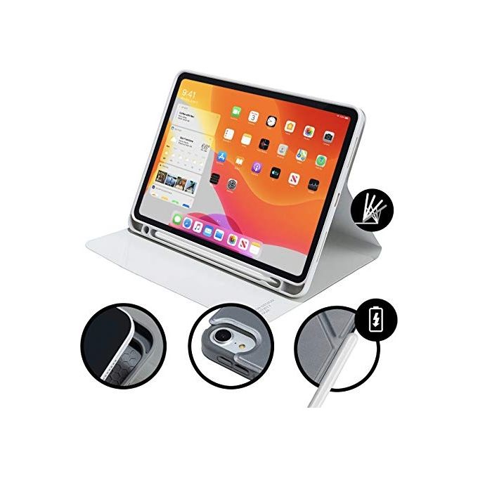 Tucano IPD109MT-SL Metal Custodia a libro per iPad Air 10.9'' 2020 con vano Apple Pencil colore Argento