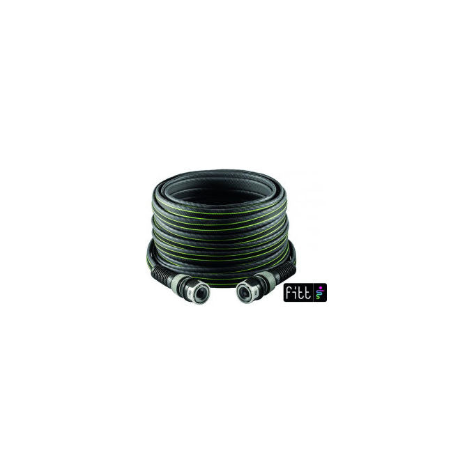Fitt 1006826 Force Tubo da Giardino Piatto 3-4'' 25 m Sistema Anti-Torsione NTS colore Grigio Lime