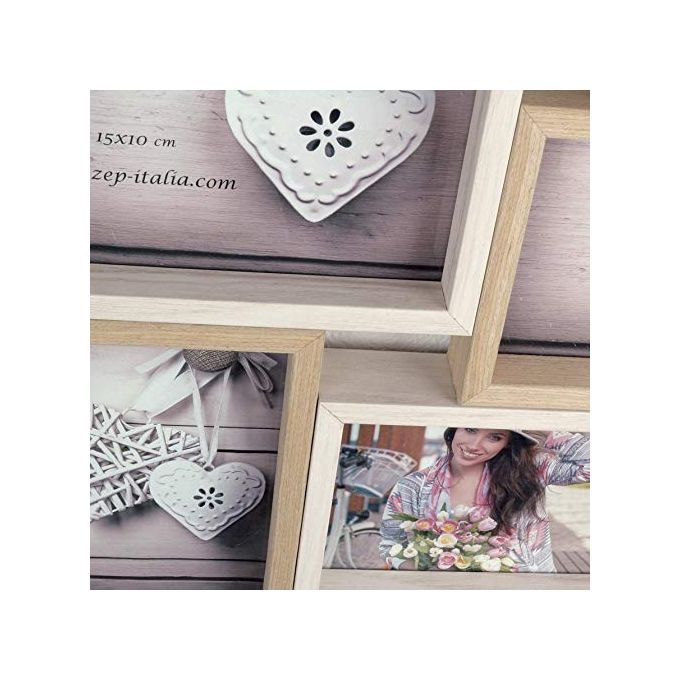 ZEP TY087 Montreaux Set di cornici per foto in legno per 8 foto 10x15 cm colore Legno