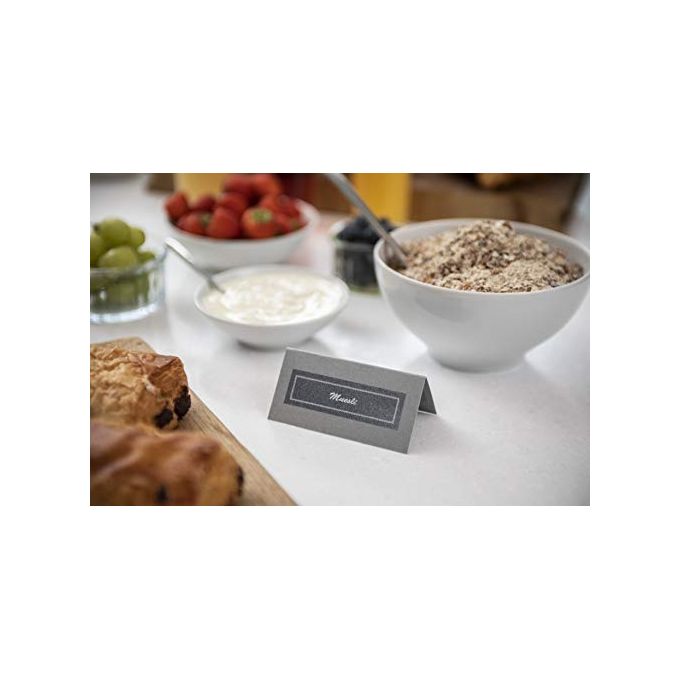 Brother TZEPR955 Nastro Laminato Premium 24 mm x 8 m Stampa Bianca su Sfondo Argento Glitter colore Argento