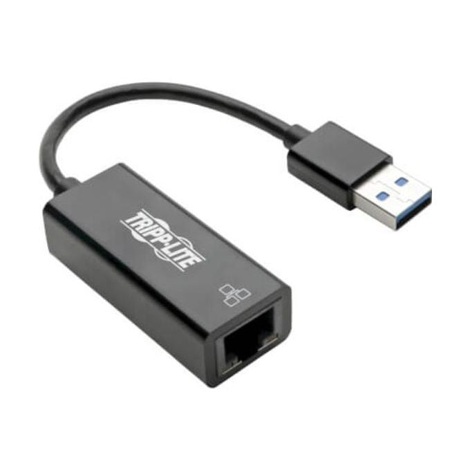Tripp Lite U336-000-R Adattatore di Rete USB 3.0 a Gigabit Ethernet 1000 Mbps compatibile Windows Mac Linux colore Nero