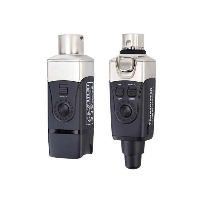 Xvive XV-U3C Sistema Wireless Digitale per Microfono a Condensatore 2.4 GHz 24 bit-48 kHz Phantom Power 12V-48V colore Nero