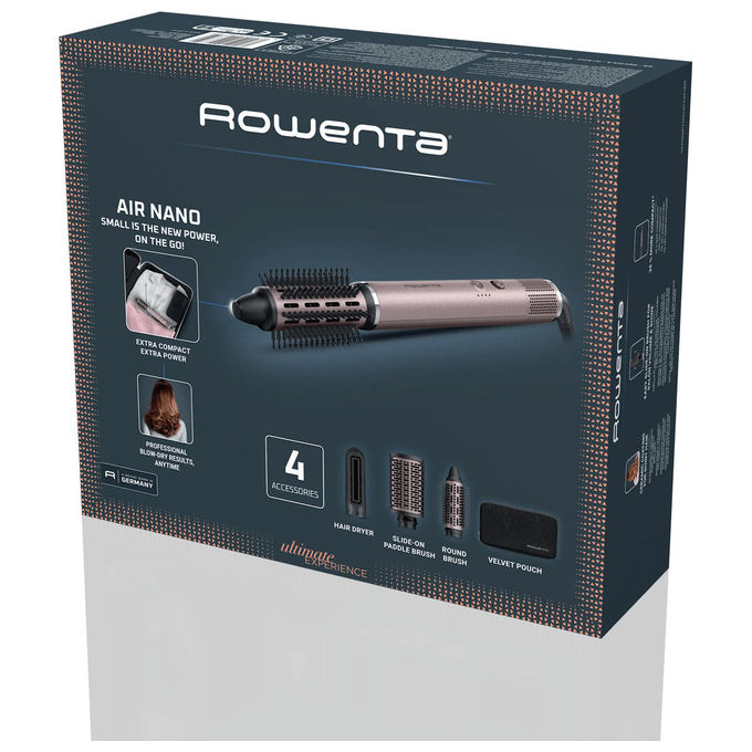 Rowenta UB9B20 Air Nano Spazzola Asciugacapelli Multistyler 1700 W Ceramica Ionica 4 Temperature colore Rosa