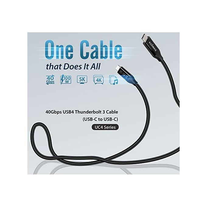 Edimax Cavo USB 4 Thunderbolt 3 da 40 Gbps