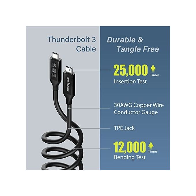 Edimax Cavo USB 4 Thunderbolt 3 da 40 Gbps