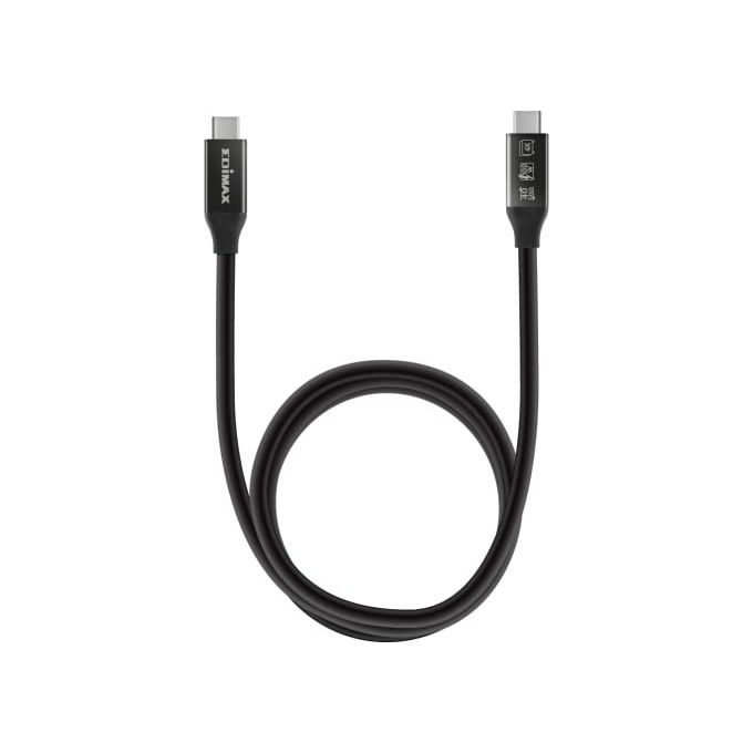Edimax UC4-020TP Cavo USB4 Thunderbolt 3 40 Gbit-s 2 m con Alimentazione USB fino a 240 W colore Nero