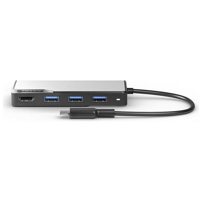 Alogic UCFUHDV2-SGR Fusion CORE 5-in-1 Hub V2 1x HDMI 4K@60Hz 3x USB-A 3.1 Gen 1 1x USB-C 3.1 Gen 1 Alimentazione fino a 100 W colore Grigio