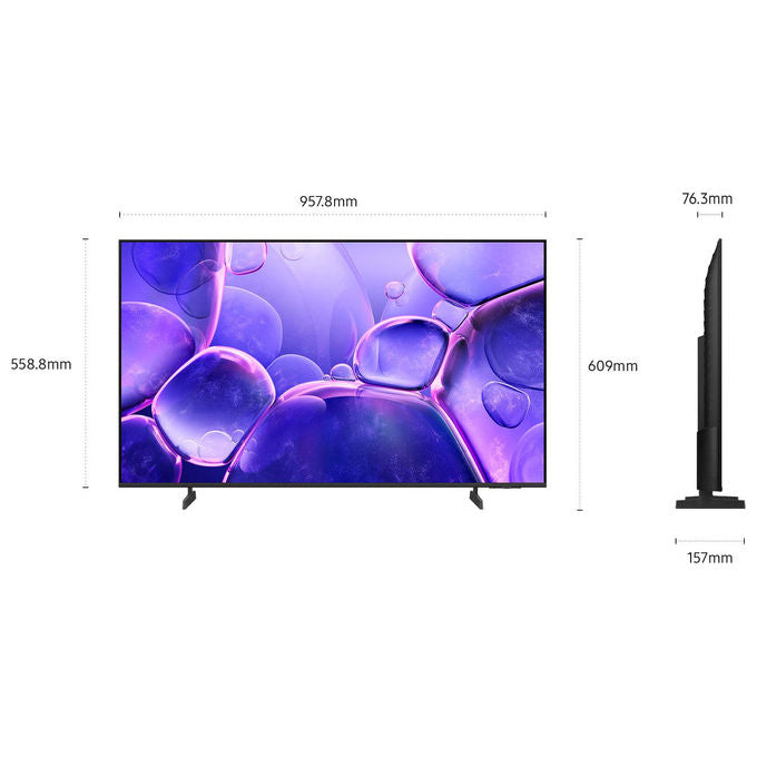 Samsung UE43U8000FUXZT Crystal UHD Serie 8 Smart TV 43'' 4K LED Crystal Processor 4K HDR Motion Xcelerator Tizen colore Nero