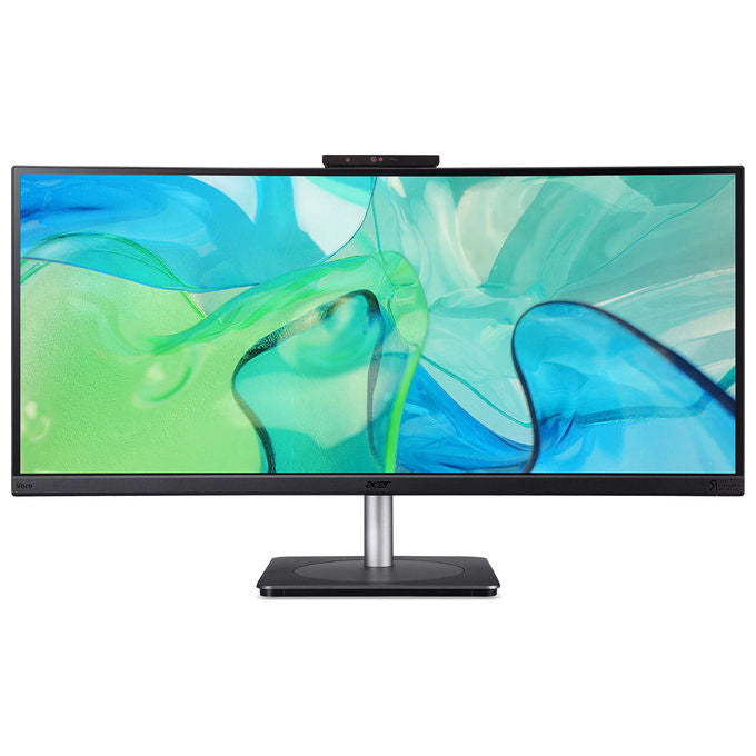 ACER Vero CB343CURDbemiiphcuzx monitor 34 pollici, UWQHD 3440x1440, IPS, dock USB-C 140W, webcam FHD Windows Hello, Ethernet