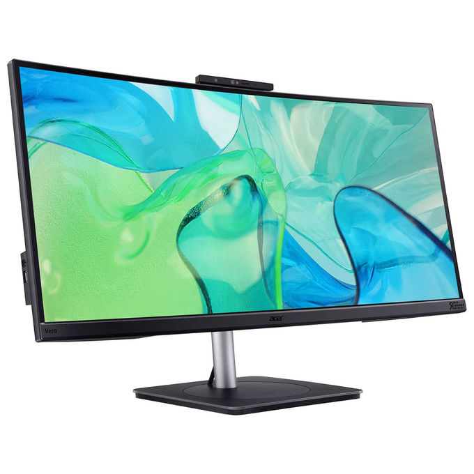ACER Vero CB343CURDbemiiphcuzx monitor 34 pollici, UWQHD 3440x1440, IPS, dock USB-C 140W, webcam FHD Windows Hello, Ethernet