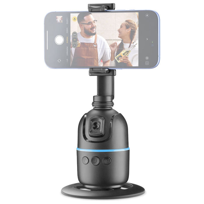 Cellularline Facecam, Supporto Telefono con Riconoscimento Automatico del Volto, Nero