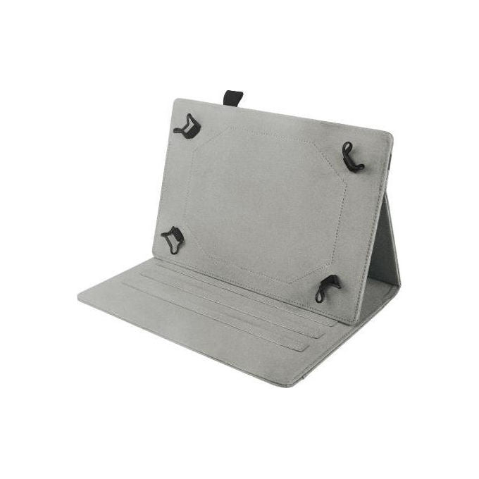 Celly custodia universale a libro per tablet fino a 13 pollici, TPU, funzione stand, chiusura elastica, grigio, UNIFOLIOTAB13GR