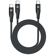Celly USBC2USBCBK Cavo USB-C a 2 USB-C Nylon Intrecciato 100W 1.3 m colore Nero