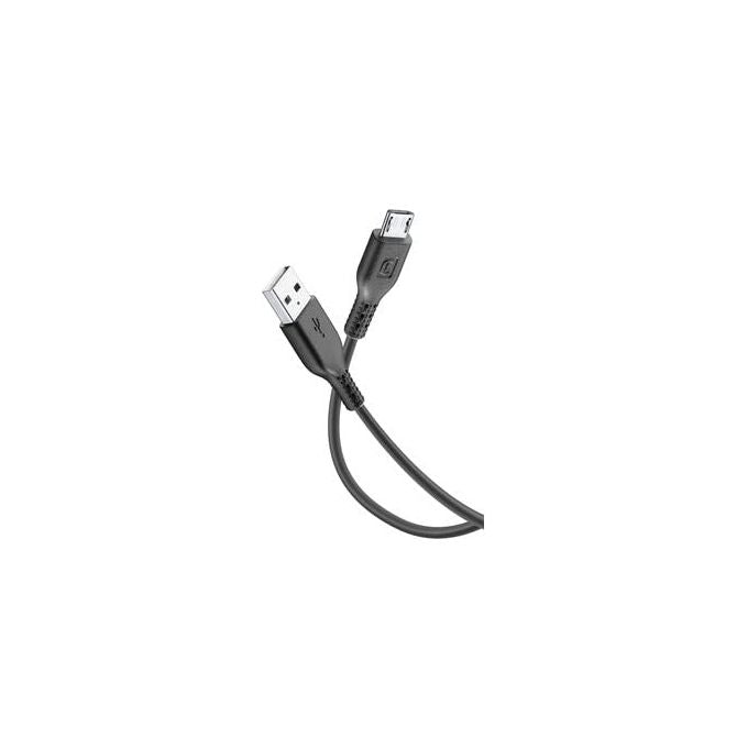 Cellularline Power Cable Cavo MICRO USB 1 2 metri Nero per ricarica e trasferimento dati per smartphone e telefoni