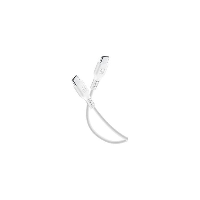Cellular Line Power Cable Cavo USB-C to USB-C per ricarica e trasferimento dati 1,2mt Bianco