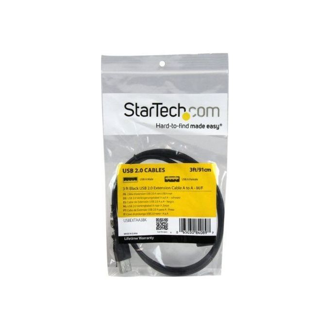 StarTech.com Cavo Di Prolunga Usb 2.0 Da 90cm A Ad AM-f Colore Nero