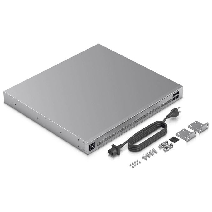 Ubiquiti USW-PRO-HD-24-POE UniFi Pro HD 24 Porte Switch Gestito L2-L3 22x 2.5G 4x SFP+ PoE++ 600W colore Grigio