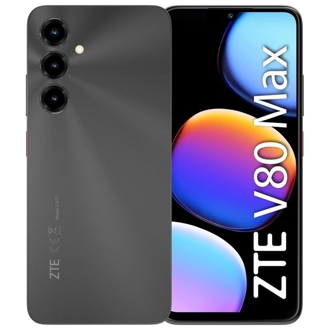 Zte V80 Max smartphone, dual sim, 6.9 pollici, octa core, 4 GB RAM, 128 GB, 4G LTE, stellar black